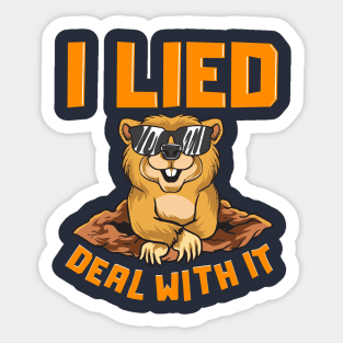 Groundhog Day Deal With It Sticker